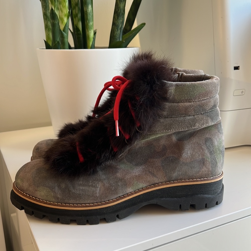 Atelier Wesson - Camo waterproof hiker style boots- Size 41- brand new-329$